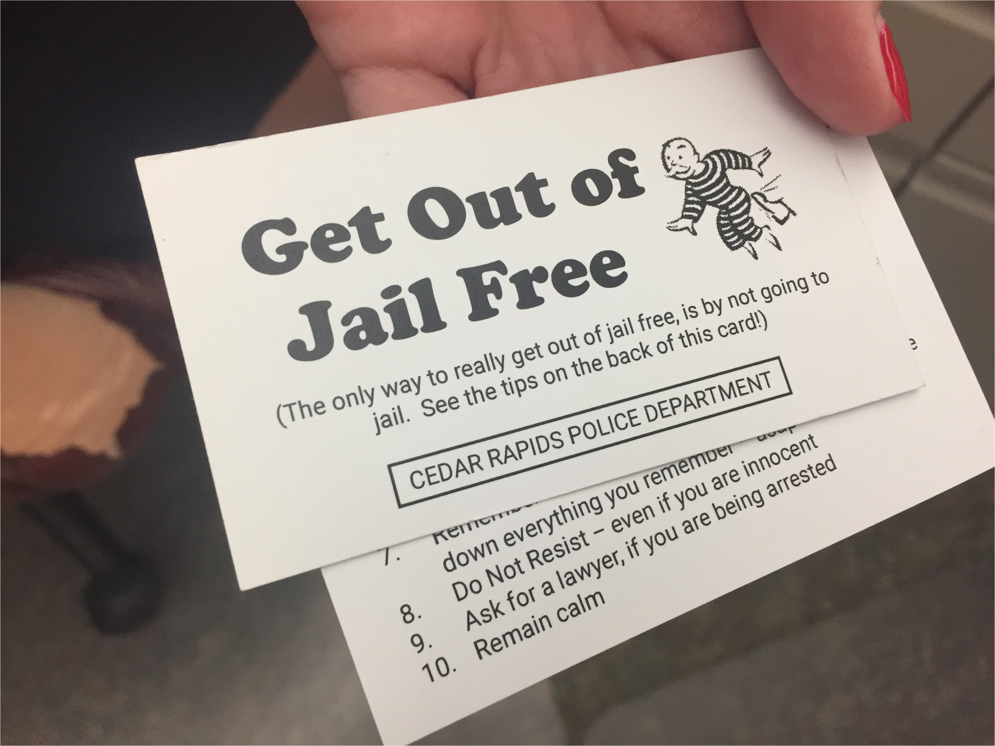 Get Out Of Jail Free Card Template Word Free Download