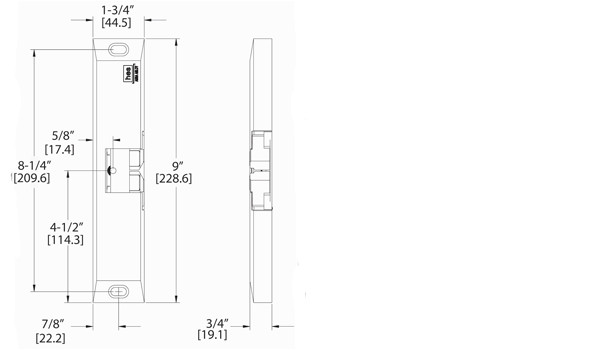 Hes 9600 Template Electric Strike for Rim Panic Device Hes 9600 Doorware Com