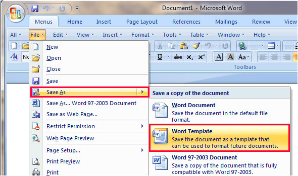 How to Save A Template In Word Windows Xp Templates
