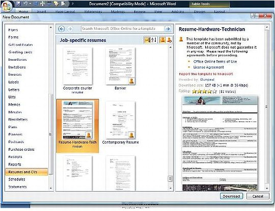How to Use A Resume Template In Word 2010 How to Find and Use Word 2010 Resume Templates