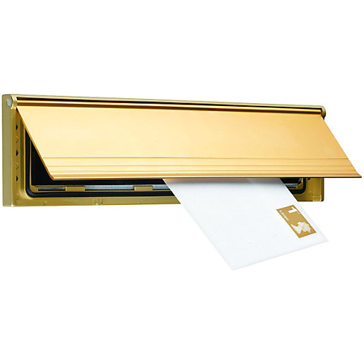 Interior Letter Box Cover Wickes Internal Letter Box Draught Excluder with Flap Gold