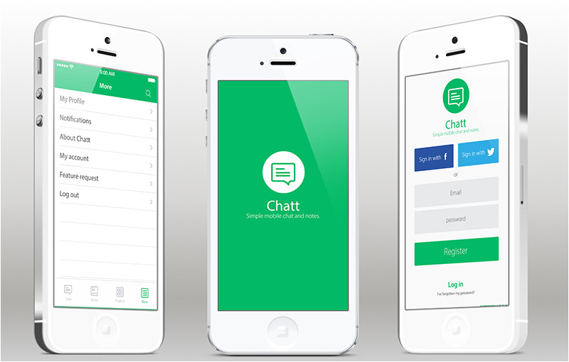 Ios Application Templates Chat iPhone App Template for Ios In Swift
