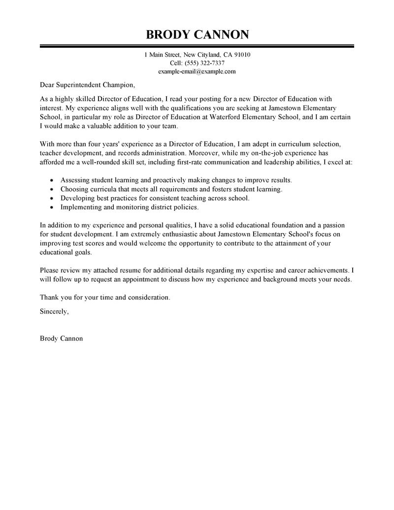 It Director Cover Letter Samples Leading Professional Director Cover Letter Examples