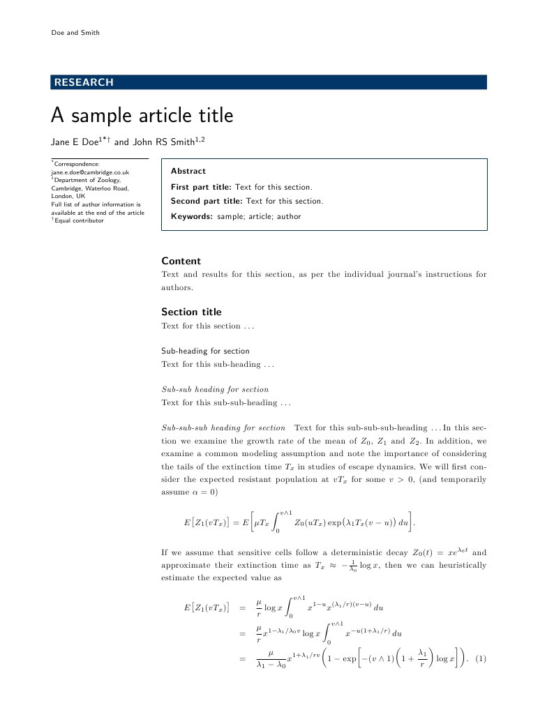 Latex Template for Springer Journals Latex Templates for Biomed Central F1000research Plos