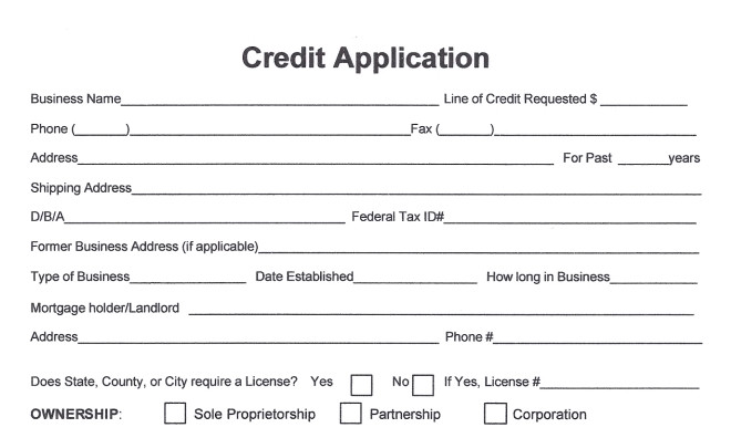 Lowe's Receipt Template Business Credit Application Template Free Image