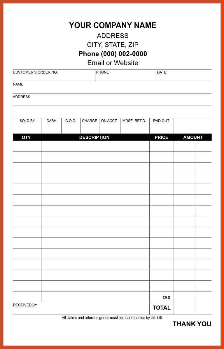 Make Your Own Receipt Template 7 Make Your Own Receipt Template Images Edu Techation