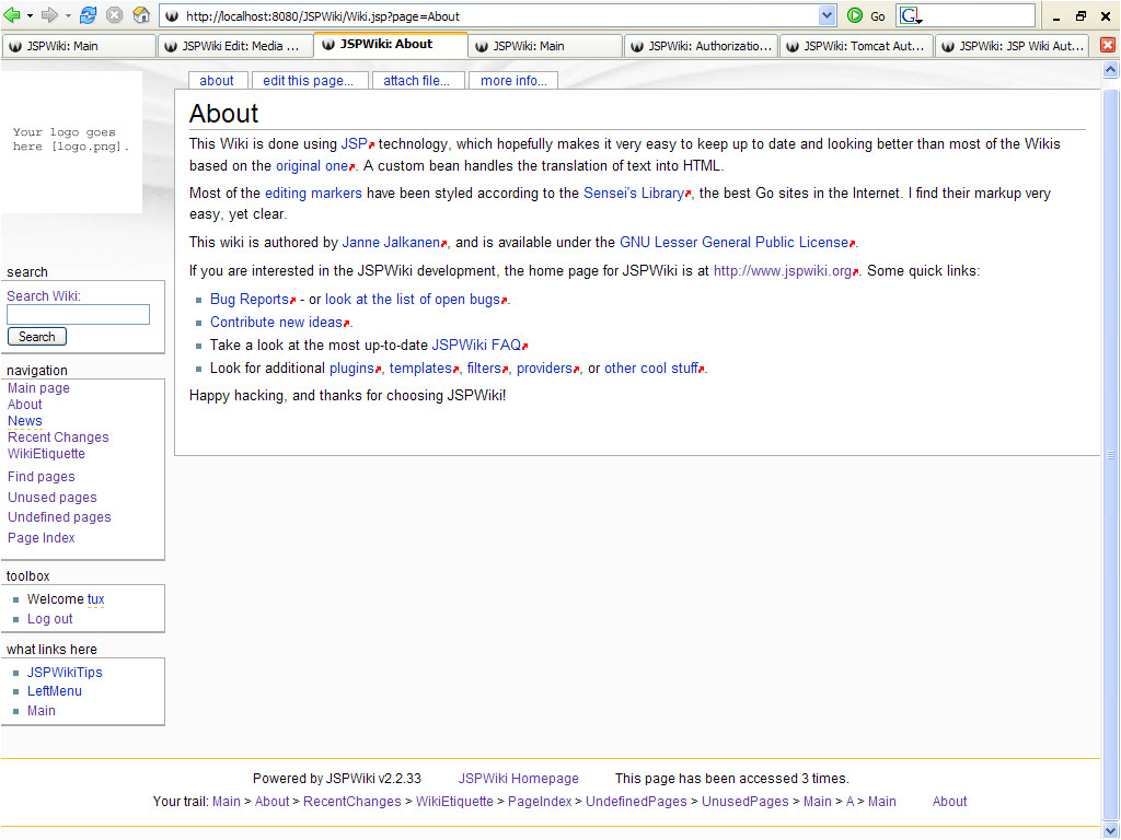 Mediawiki Template Jspwiki Media Wiki Template