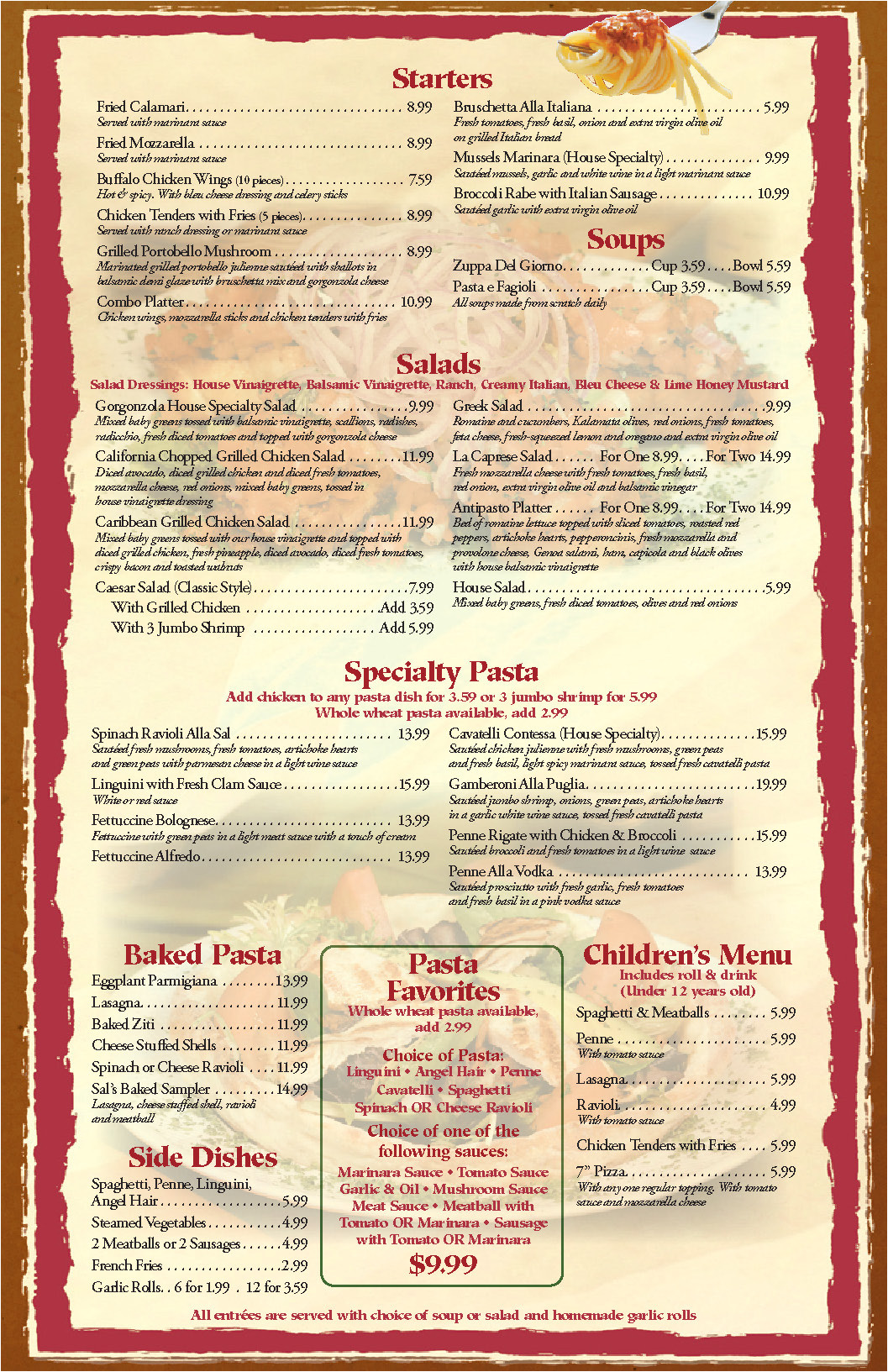 Menu with Pictures Template Templates Graphics and Templates