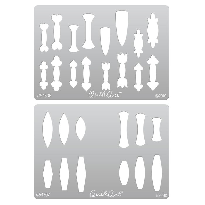 Metal Clay Templates Quikart Metal Clay Template Set Fold Over Bails