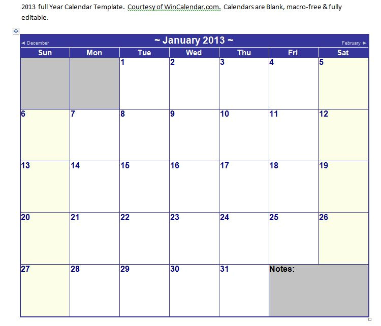 Microsoft Office 2013 Calendar Template Microsoft Word Calendar Template 2013 Microsoft Word