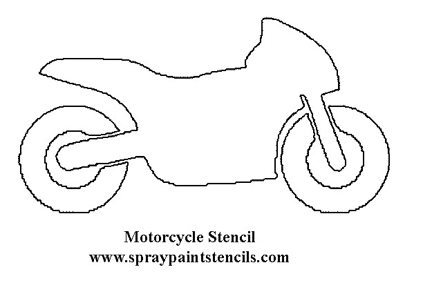 Motorcycle Stencils Templates the Gallery for Gt Motorcycle Outline Template