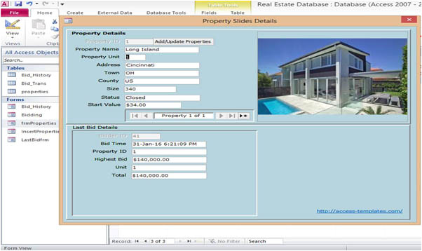 Ms Access Templates 2013 Microsoft Access 2013 Real Estate Database Templates for