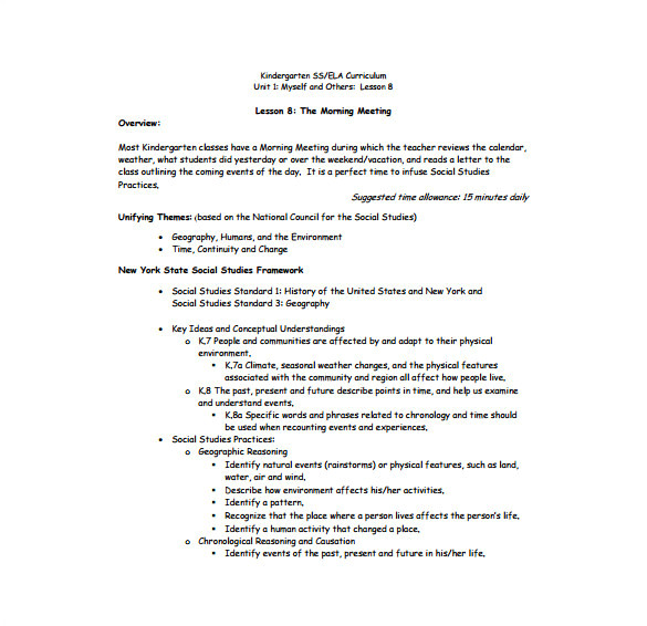 New York State Lesson Plan Template Daily Lesson Plan Template 13 Free Sample Example