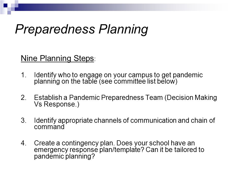 Pandemic Preparedness Plan Template Pandemic Flu Preparedness Ppt Download