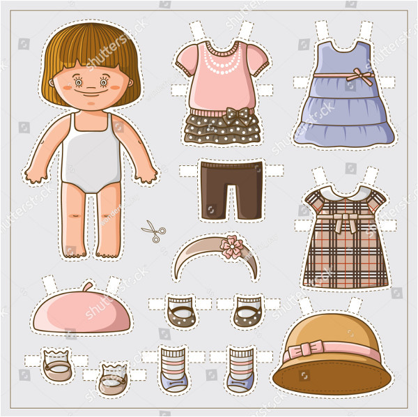 Paper Dress Up Dolls Template 25 Printable Paper Doll Templates Free Premium Download