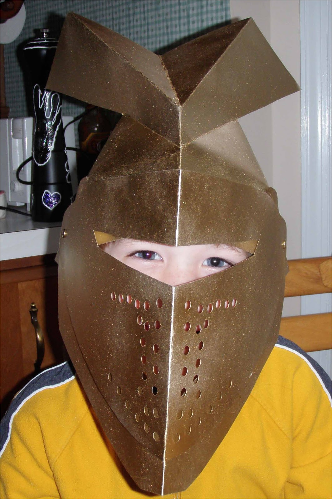Paper Knight Helmet Template Crack Of Dawn Crafts Knight Party Create This Cool