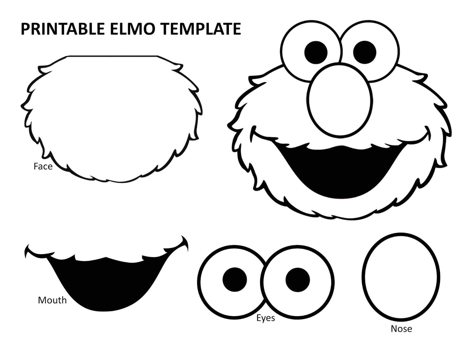 Printable Elmo Cake Template Richly Blessed Emery Turns Two Elmo Birthday Party