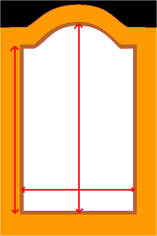 Raised Panel Door Templates Cathedral Cabinet Door Template Cabinet Doors