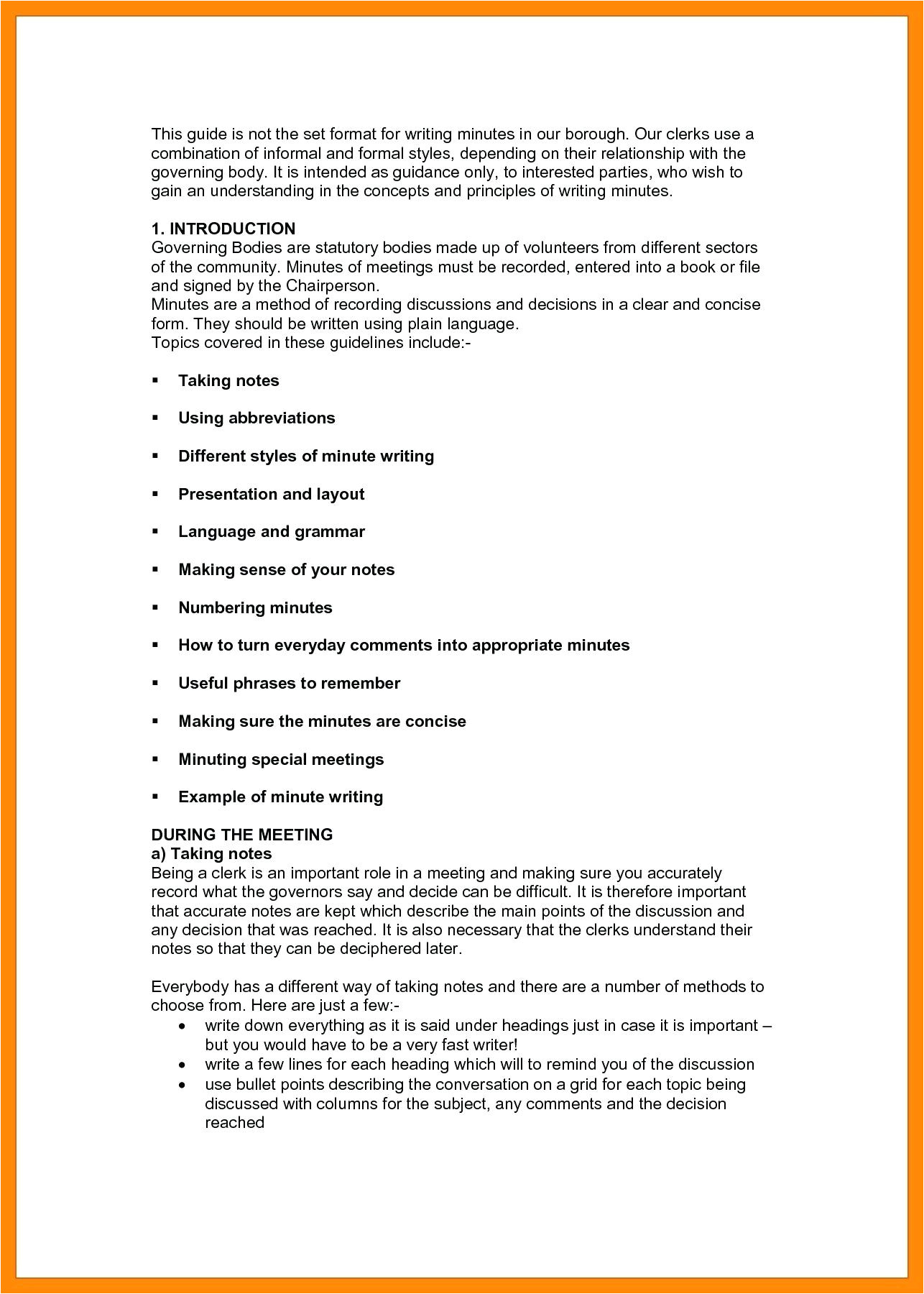 Rapporteur Report Template Template Meeting Note Taking Template