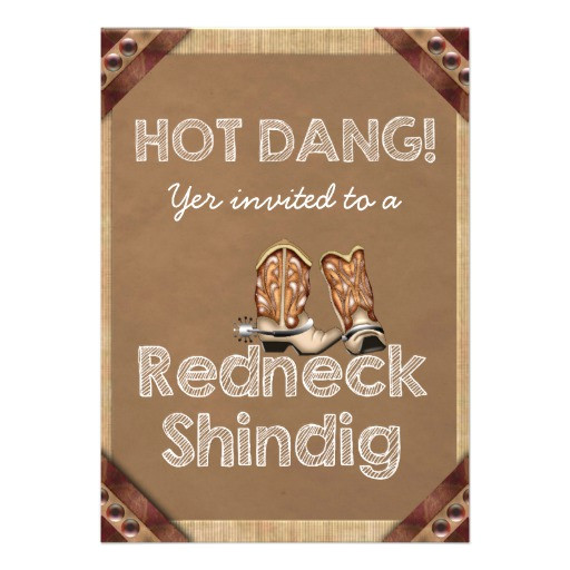Redneck Party Invitation Templates Redneck Party Invitations