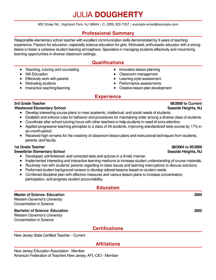 ResumÃƒÂ© Samples Free Resume Examples by Industry Job Title Livecareer