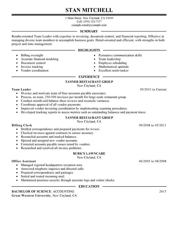 Resume Samples for Team Leader Position Unforgettable Team Lead Resume Examples to Stand Out