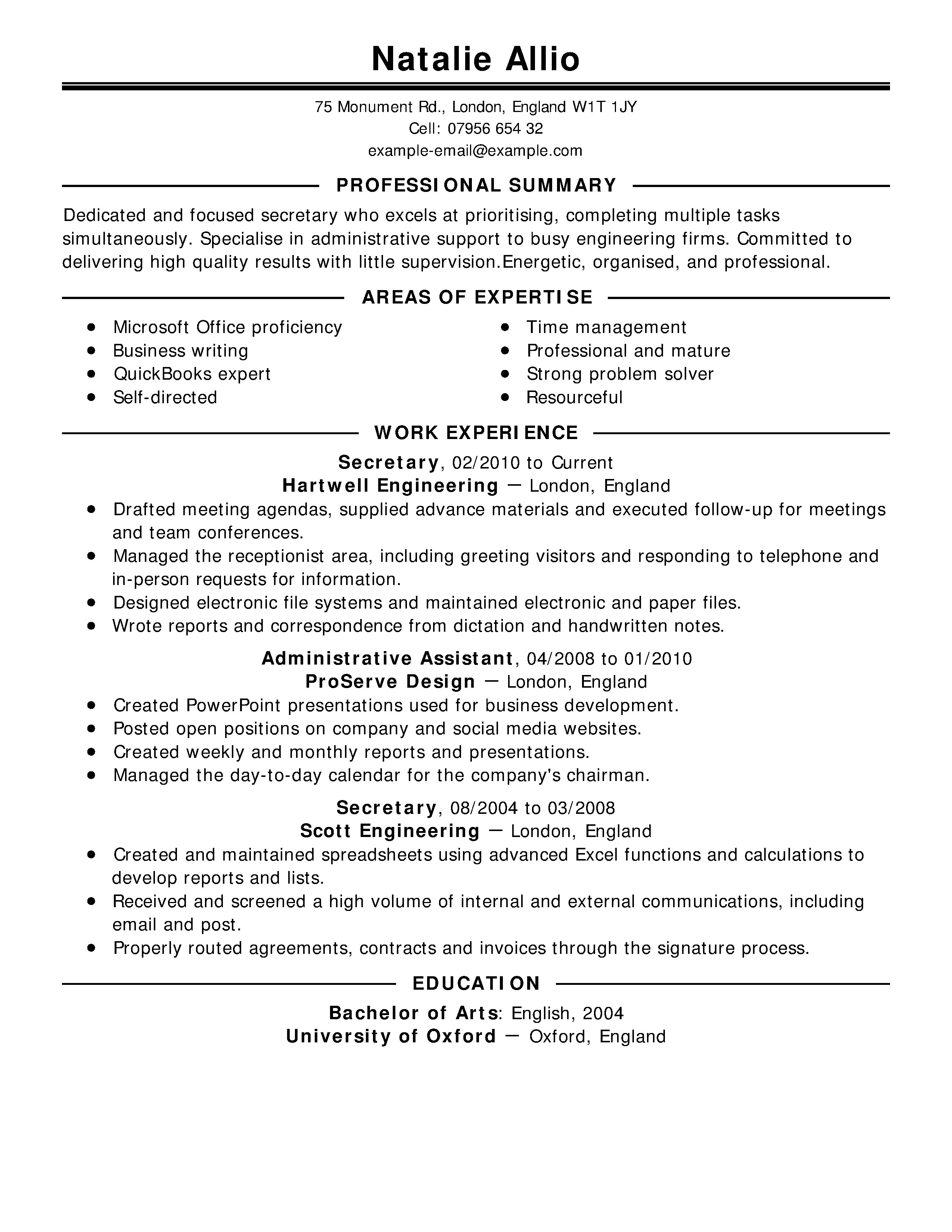 Resume Sampls Free Resume Examples by Industry Job Title Livecareer