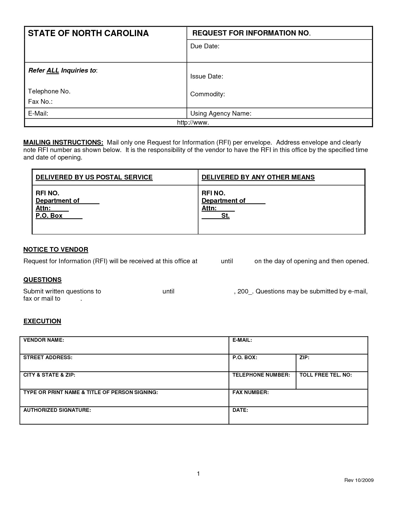 Rfi forms Template Request for Information Template Cyberuse