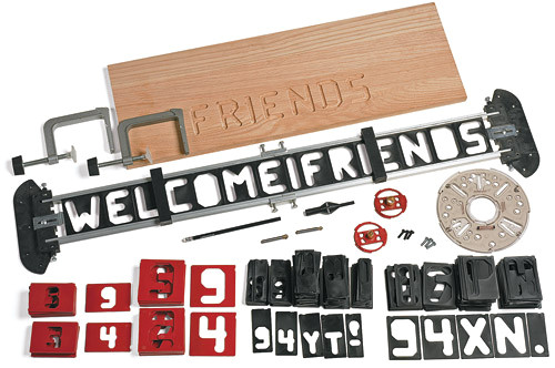 Router Alphabet Templates Router Letter Template Set Lee Valley tools