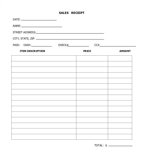 Sales Reciept Template 29 Sales Receipt Templates Doc Excel Pdf Free