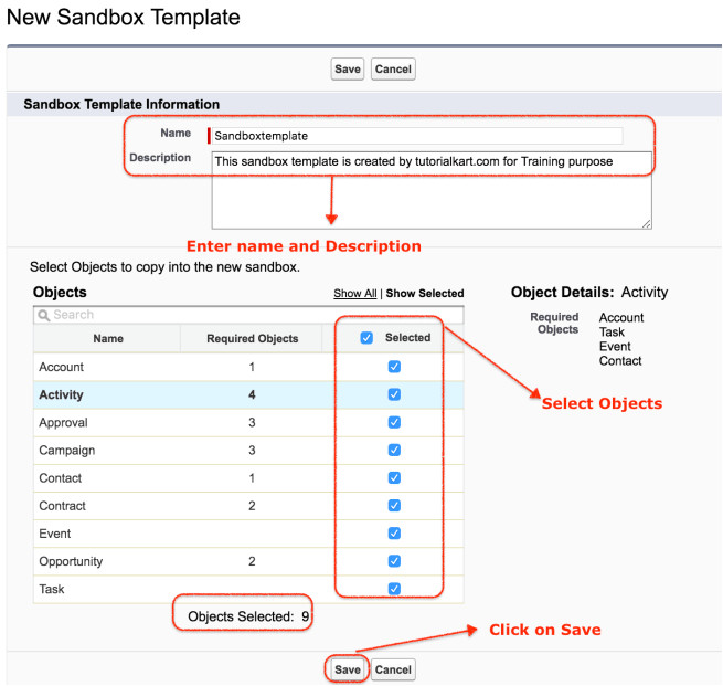Salesforce Sandbox Template How to Create Salesforce Sandbox Template