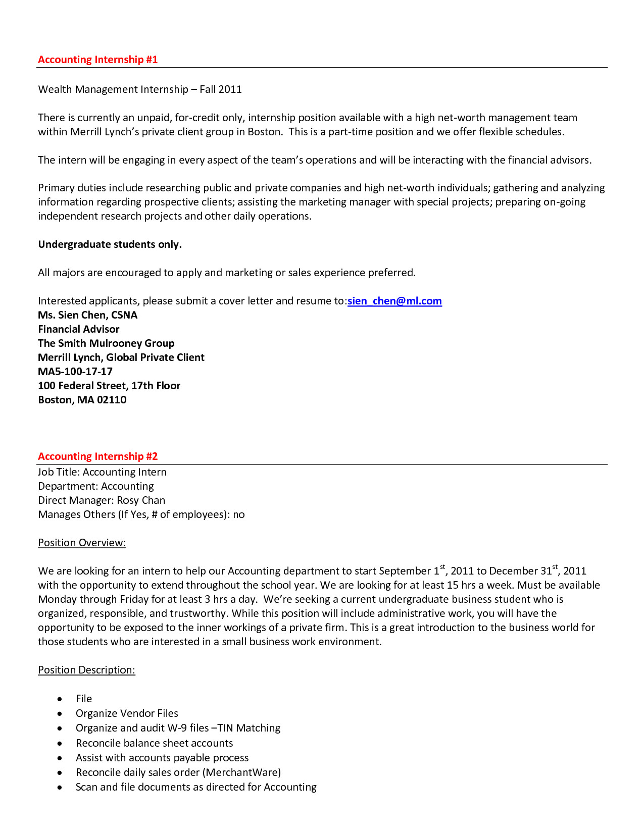Accounting Assistant Cover Letter With No Experience Citem
