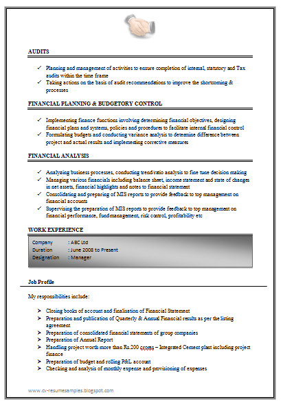 Sample Resume for Accountant with Experience Over 10000 Cv and Resume Samples with Free Download