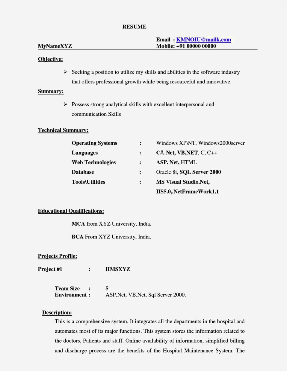 Sample Resume for B Pharmacy Freshers Cv format for B Pharma Freshers Resume Template Cover