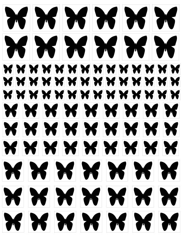 Sandblasting Templates butterfly Blasting Stencils as butterfly01