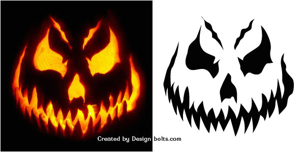 Scary Jack O Lantern Face Template 10 Free Halloween Scary Pumpkin Carving Stencils Patterns