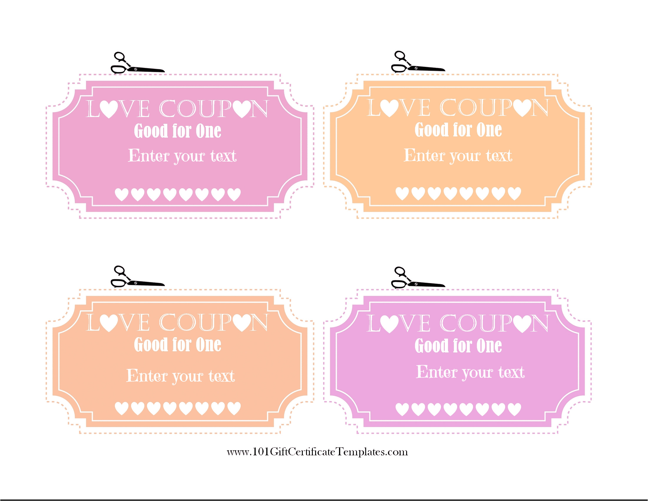 Sex Coupon Template Free Editable Love Coupons for Him or Her