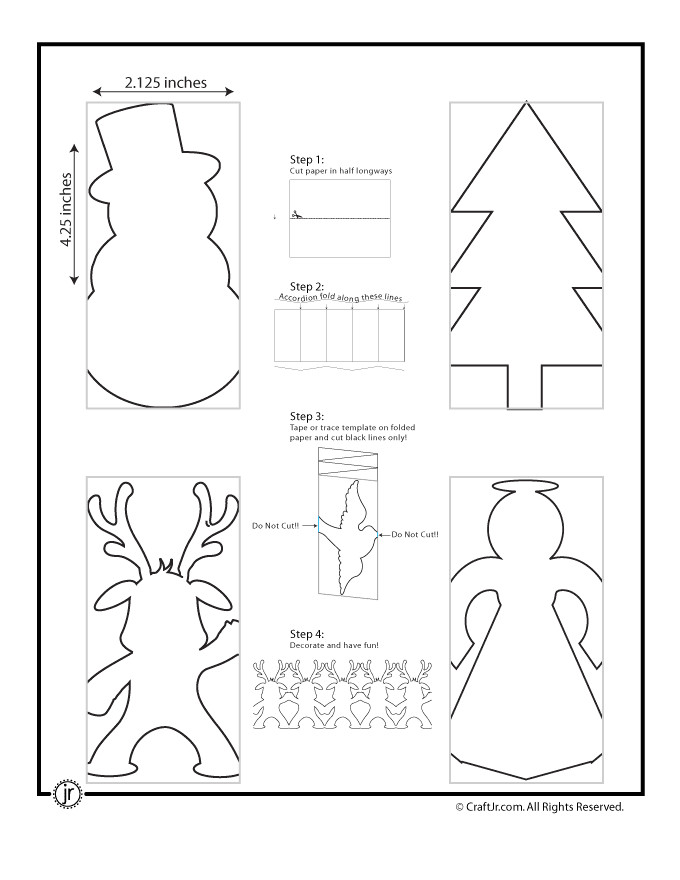 Snowman Paper Chain Template Christmas Paper Chain Crafts