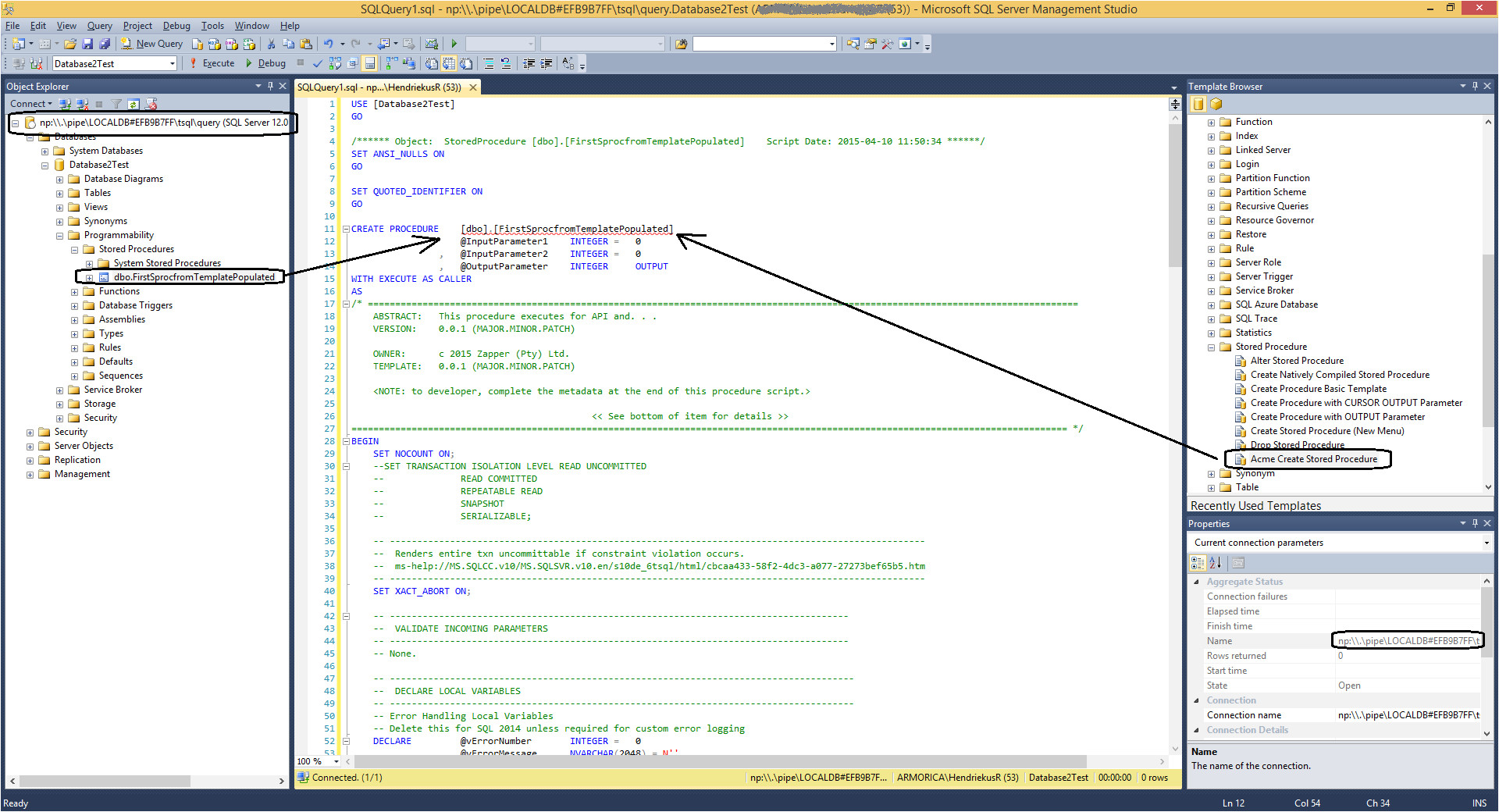 Sql Server Stored Procedure Template Download Free Visual Studio Stored Procedure Template