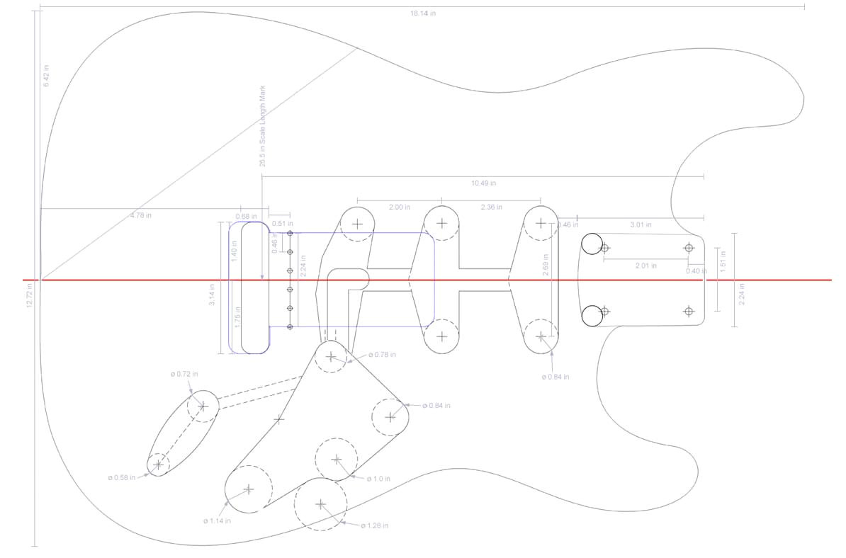 Stratocaster Routing Template Fender Stratocaster Guitar Templates Electric Herald