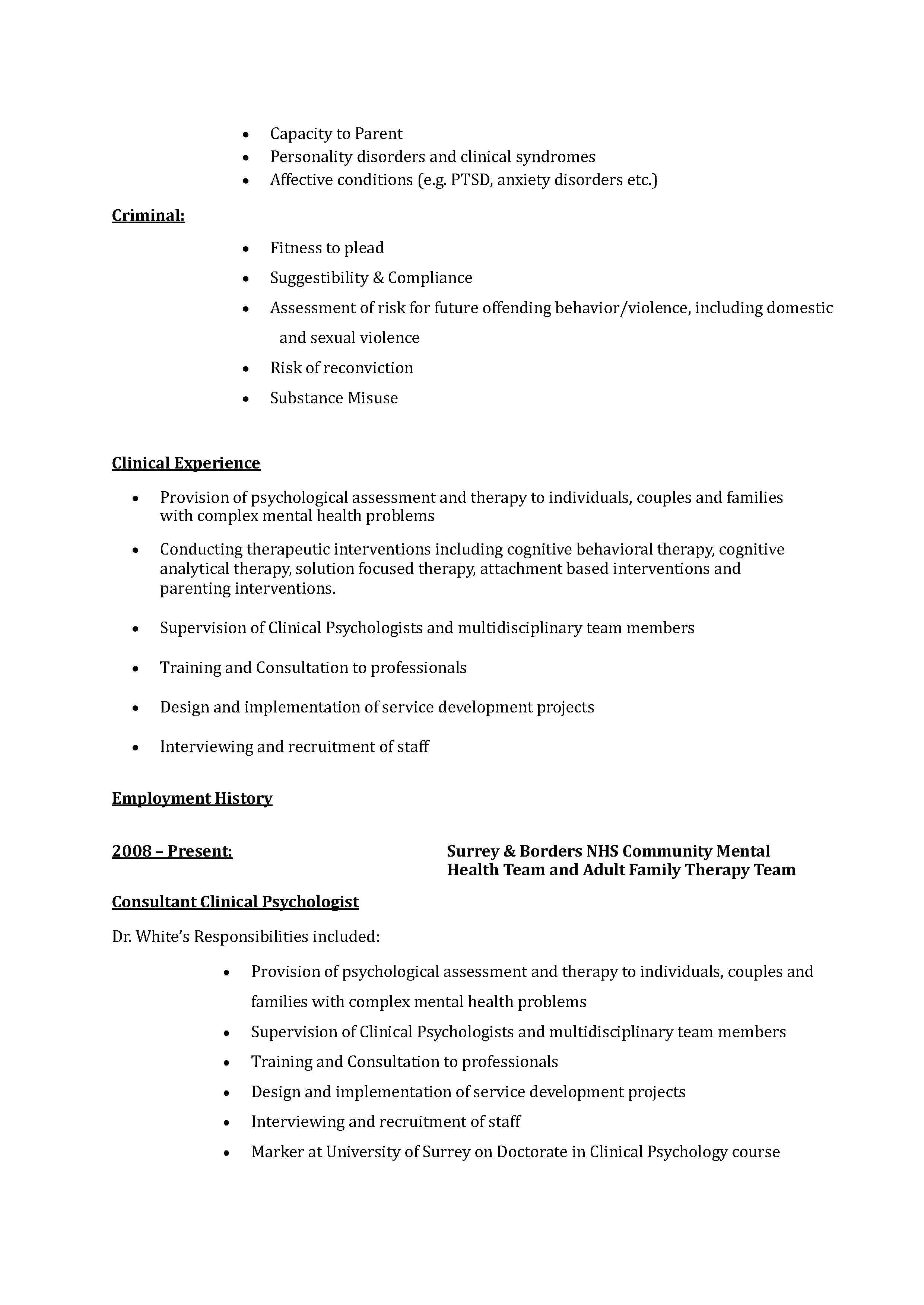 Subject Matter Expert Resume Samples Expert Witness Resume Example ...