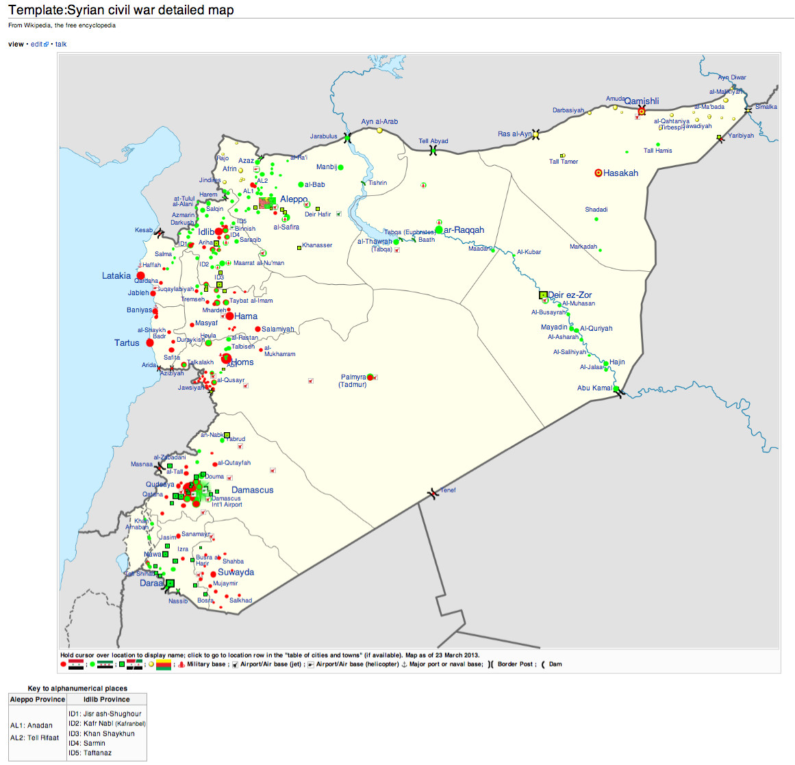 Syrian Civil War Map Template Syria Template Map