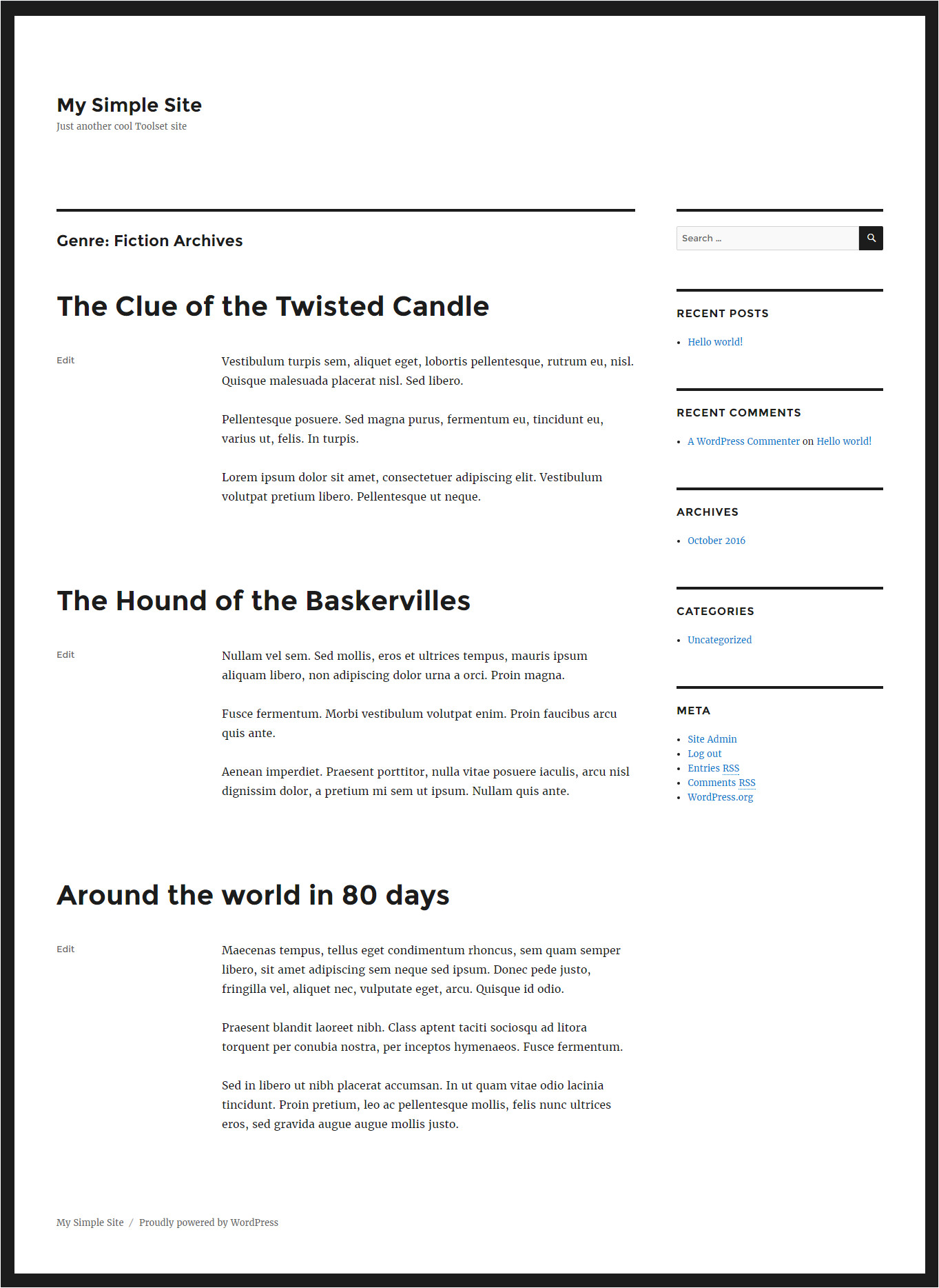 Taxonomy Page Template Creating Taxonomy Term Archives toolset