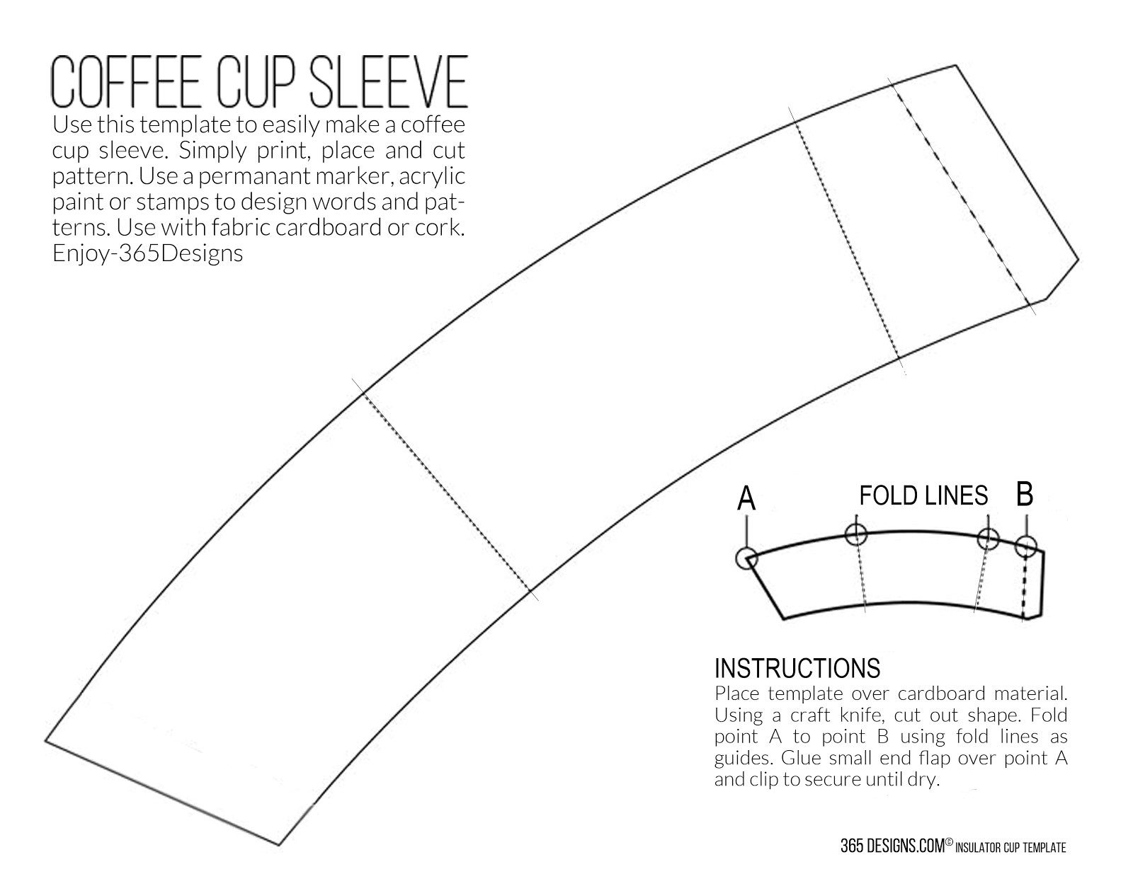 Template for Coffee Cup Sleeve 365 Designs New Mccafe Single Brew Coffee with Printable