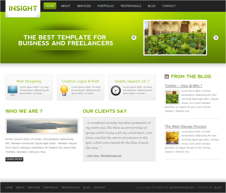 Theme forest Templates Insight themeforest Template by Bluz1 On Deviantart