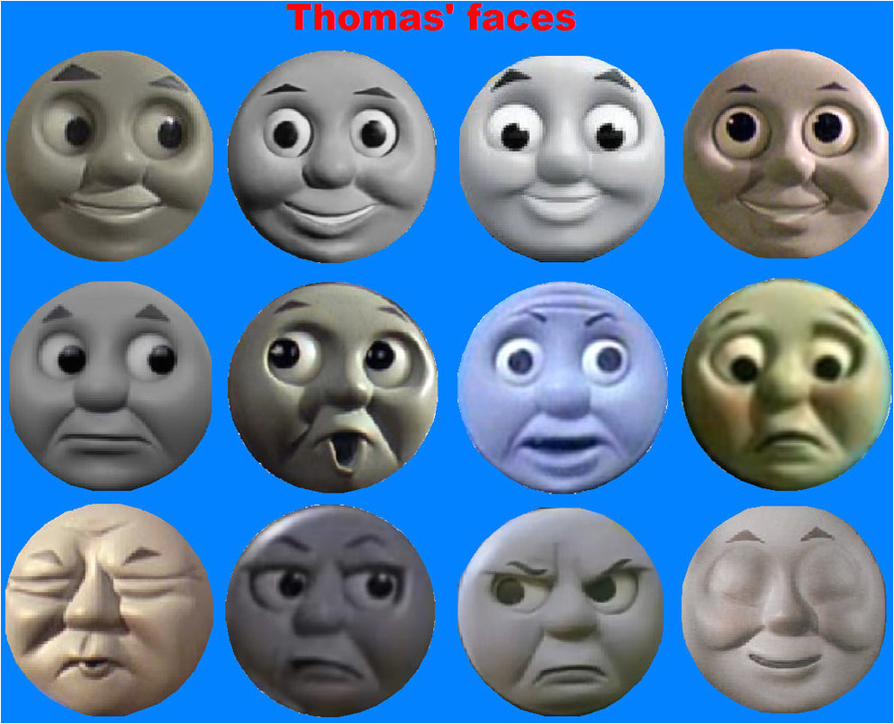 Thomas the Tank Engine Face Template Thomas 39 Faces by Grantgman On ...