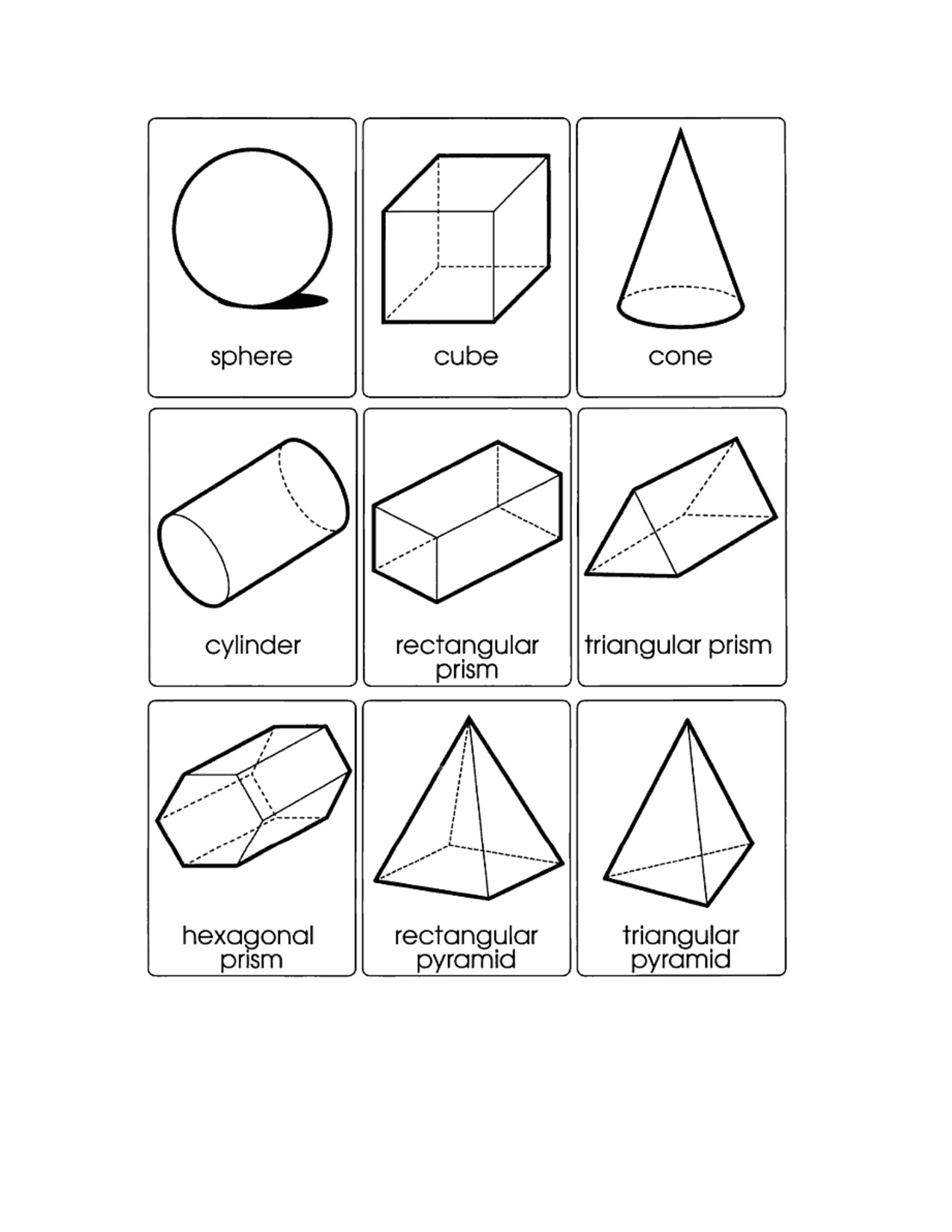 Three Dimensional Shapes Templates 3d Shape Templates Google Search Wire Baskets