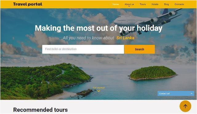 Travel Portal Templates 25 Free and Premium HTML Travel Website Templates Webprecis