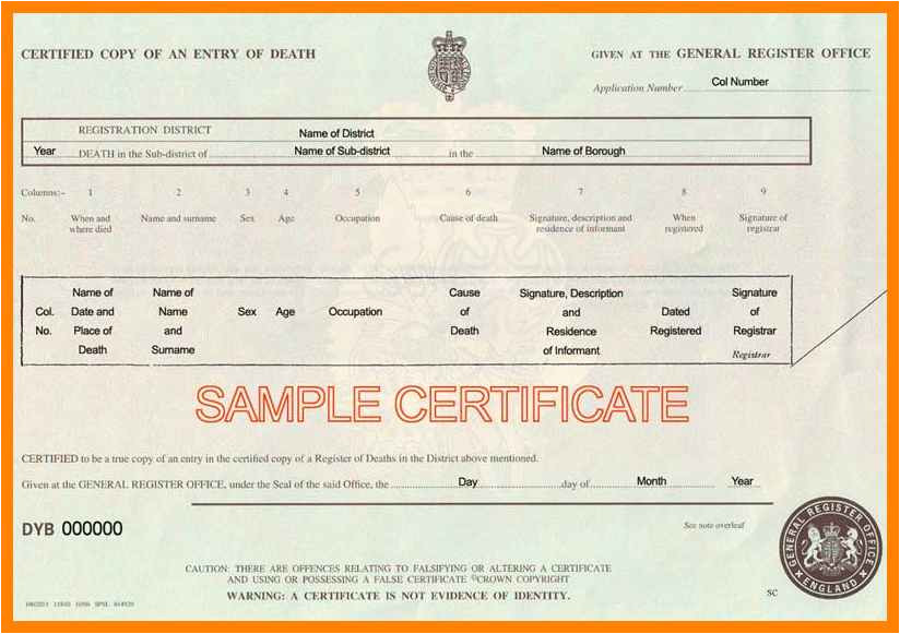 Uk Death Certificate Template 5 Birth Certificate Uk 2016 Bike Friendly Windsor