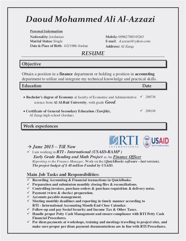 Usaid Cv Template Find the Best Affordable Usaid Cv Template Trend